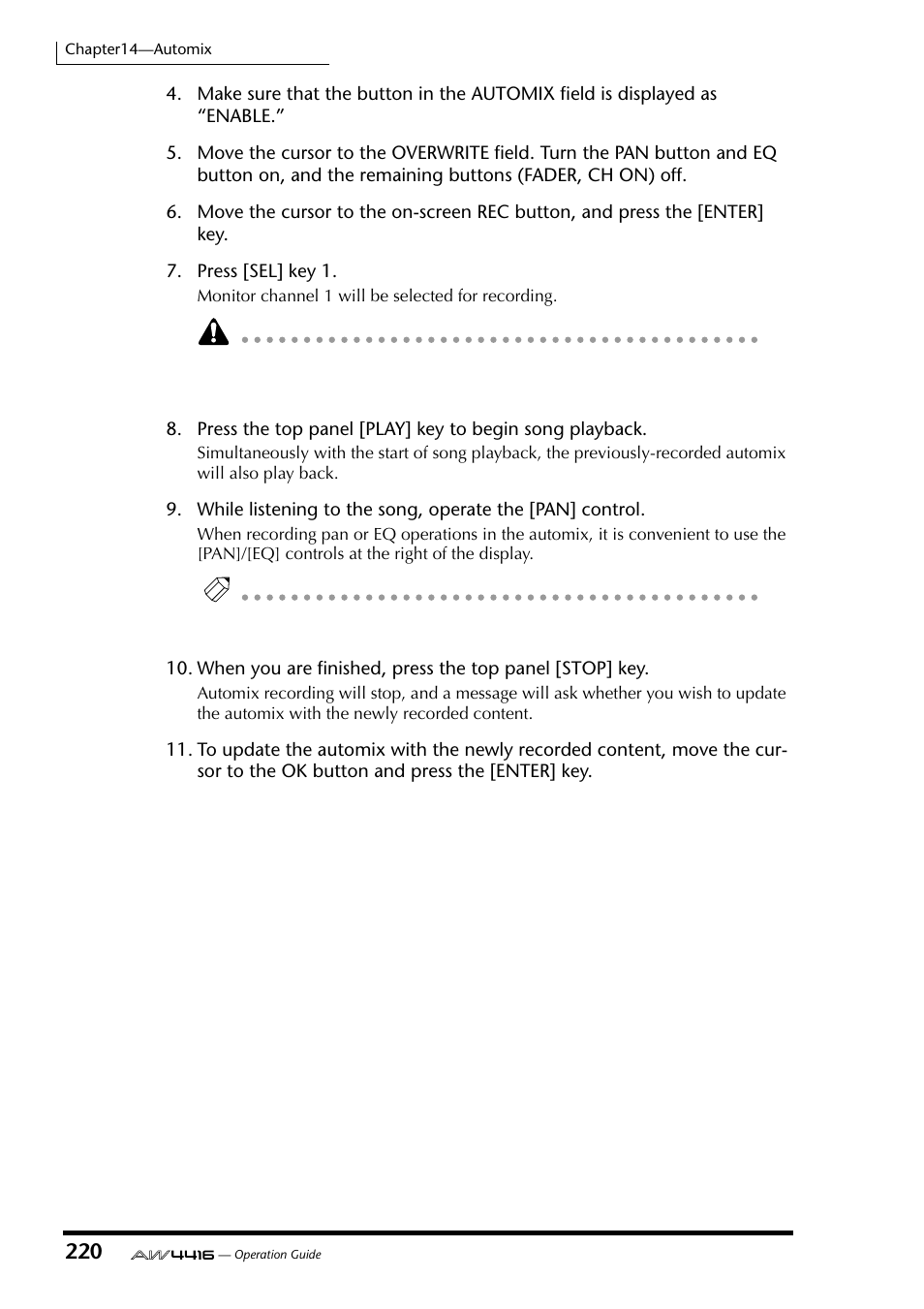Yamaha Professional Audio Workstation AW4416 User Manual | Page 235 / 507
