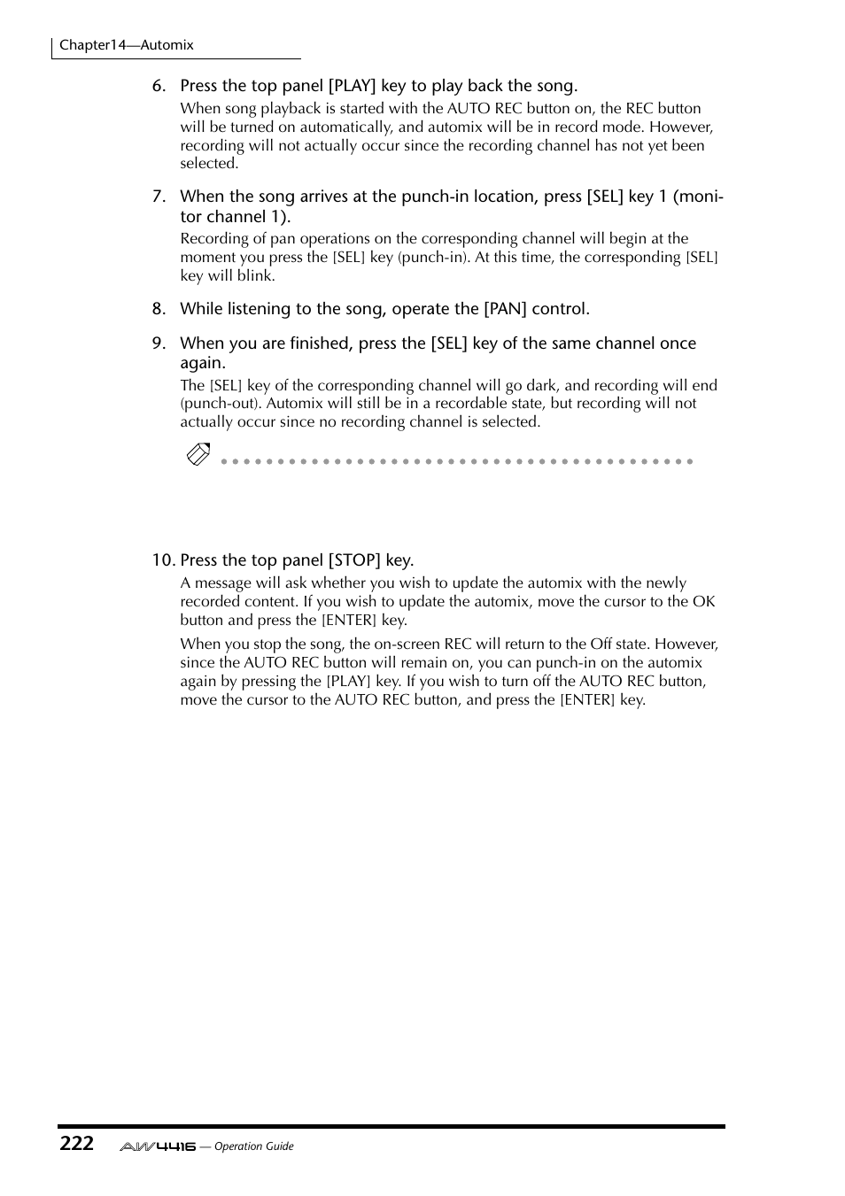 Yamaha Professional Audio Workstation AW4416 User Manual | Page 237 / 507