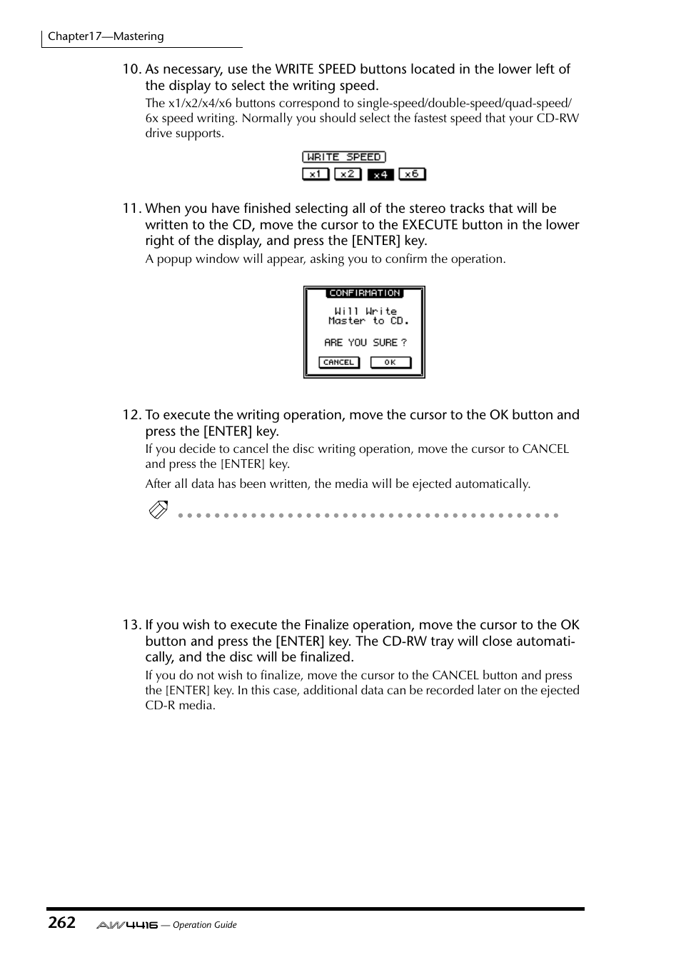 Yamaha Professional Audio Workstation AW4416 User Manual | Page 277 / 507