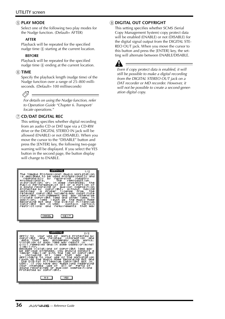 Yamaha Professional Audio Workstation AW4416 User Manual | Page 324 / 507