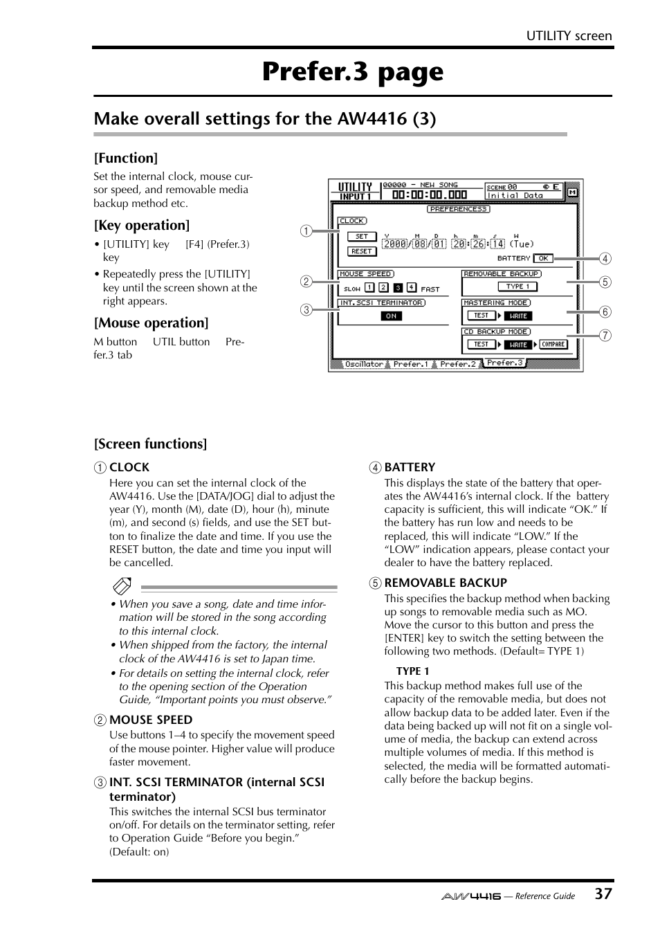 Make overall settings for the aw4416 (3), Prefer.3 page | Yamaha Professional Audio Workstation AW4416 User Manual | Page 325 / 507