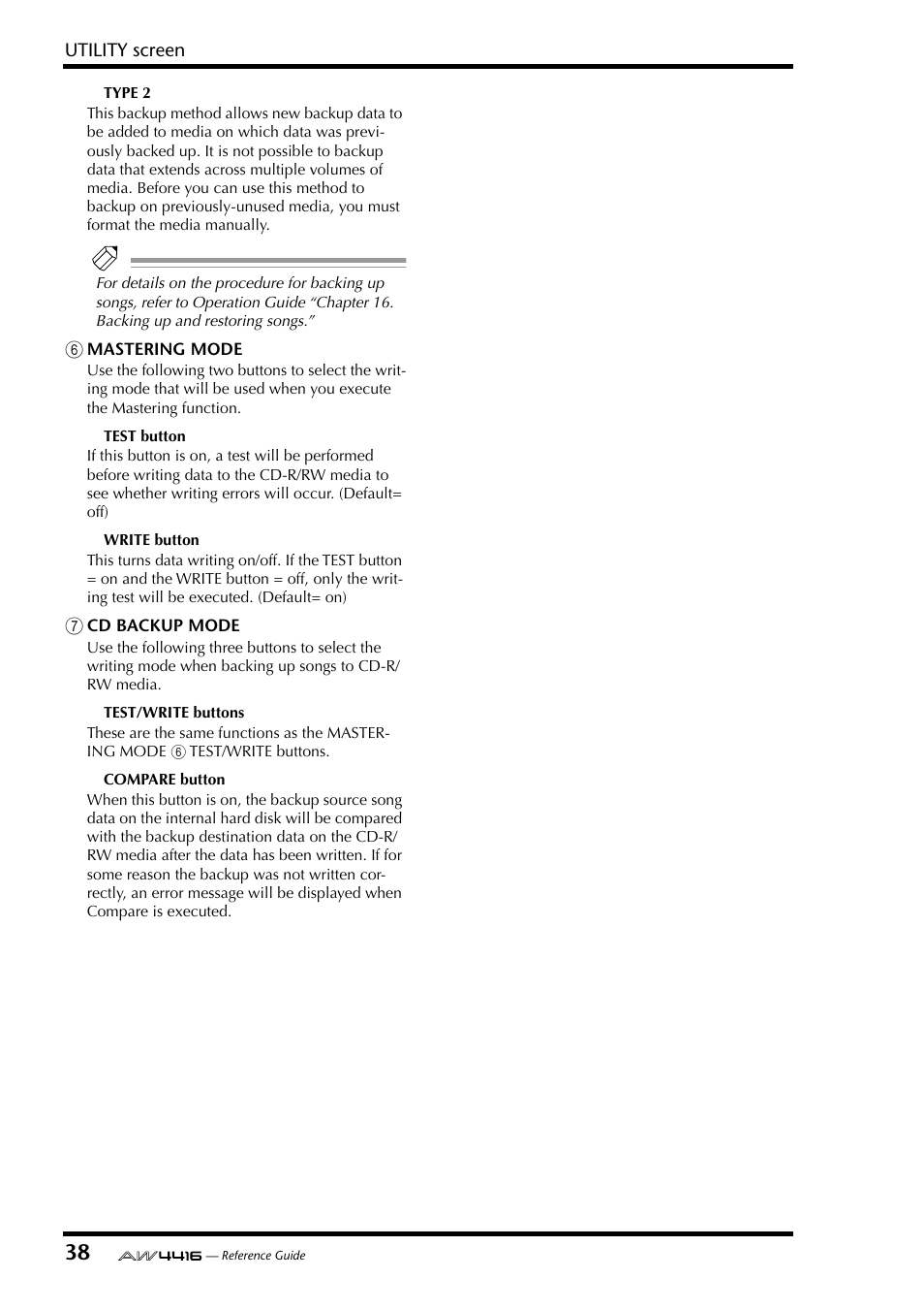 Yamaha Professional Audio Workstation AW4416 User Manual | Page 326 / 507