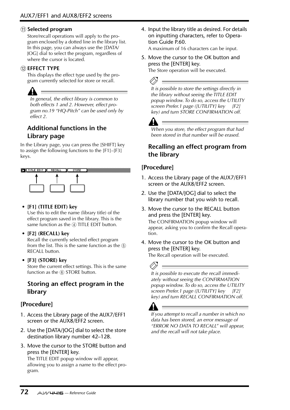 Yamaha Professional Audio Workstation AW4416 User Manual | Page 360 / 507