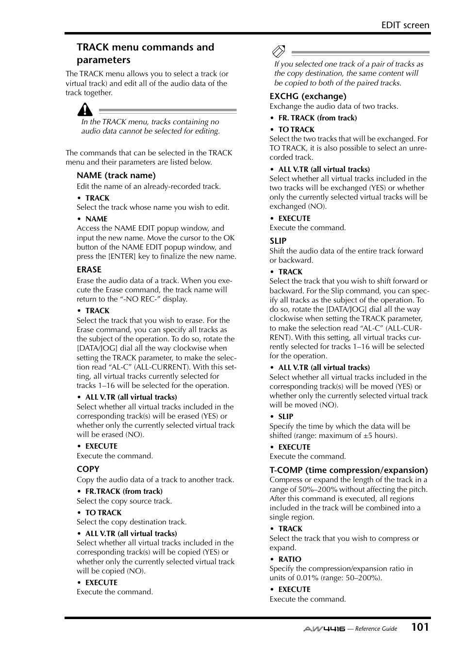 Yamaha Professional Audio Workstation AW4416 User Manual | Page 389 / 507