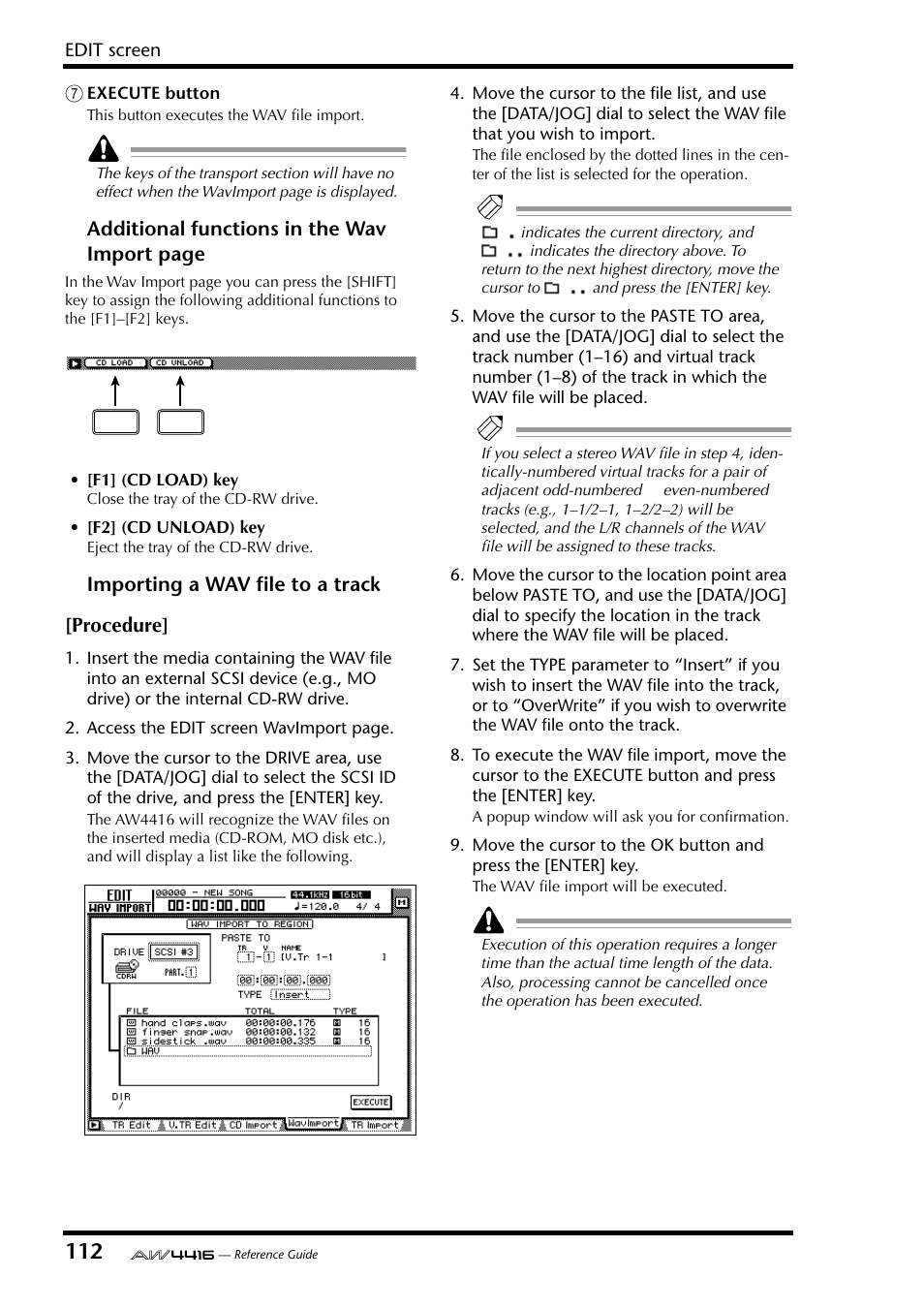 Yamaha Professional Audio Workstation AW4416 User Manual | Page 400 / 507