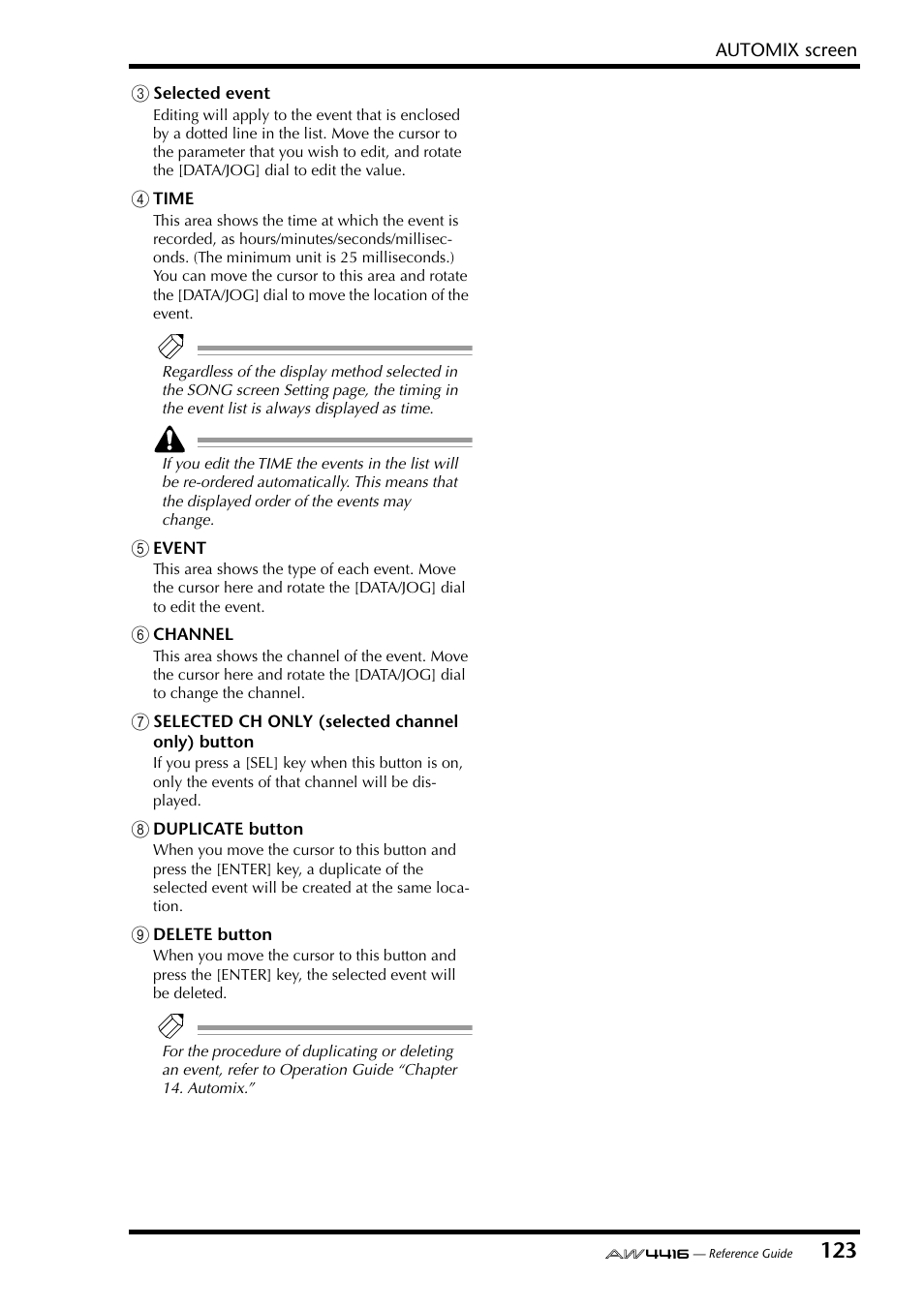 Yamaha Professional Audio Workstation AW4416 User Manual | Page 411 / 507