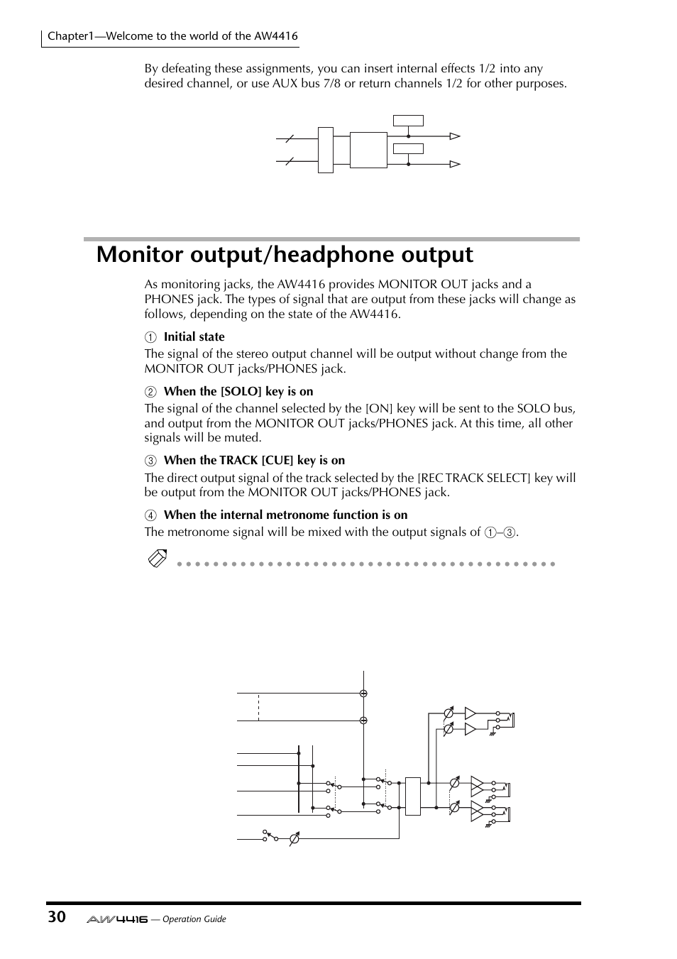 Monitor output/headphone output | Yamaha Professional Audio Workstation AW4416 User Manual | Page 45 / 507