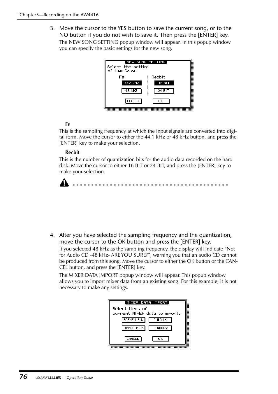 Yamaha Professional Audio Workstation AW4416 User Manual | Page 91 / 507