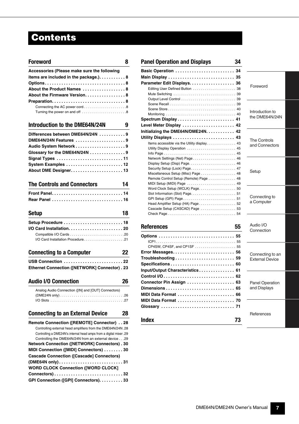 Yamaha 1009MWTO-F0 User Manual | Page 7 / 80