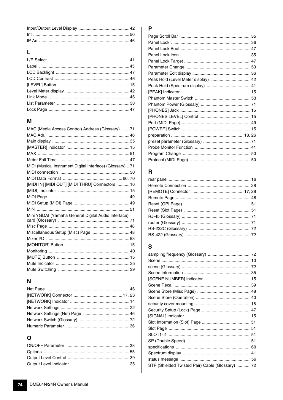 Yamaha 1009MWTO-F0 User Manual | Page 74 / 80