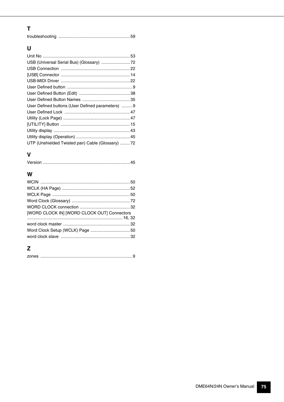 Yamaha 1009MWTO-F0 User Manual | Page 75 / 80