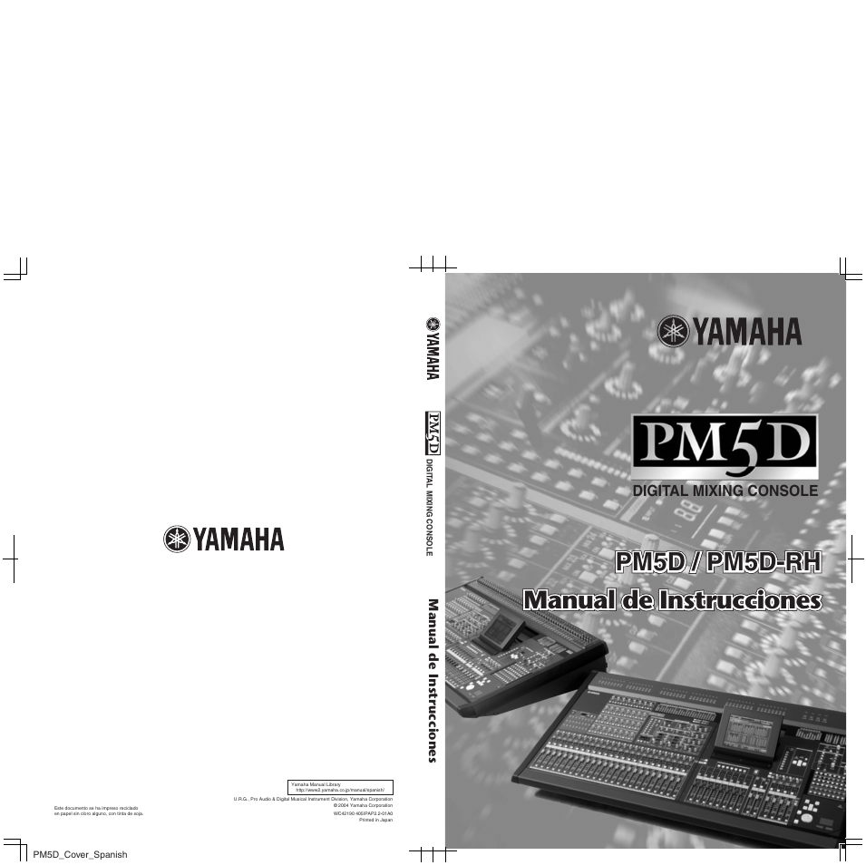 Yamaha PM5D-RHPM5D User Manual | 367 pages