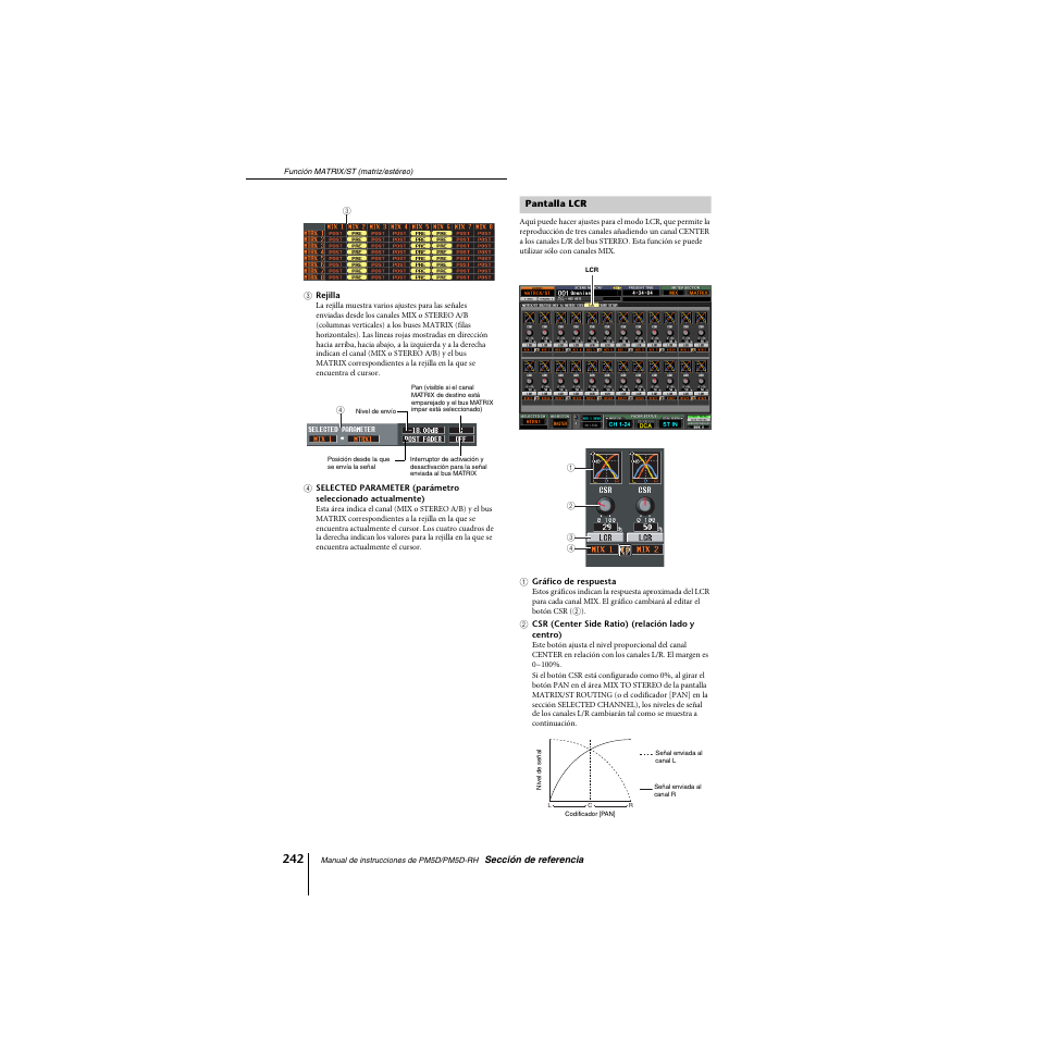 Pantalla lcr | Yamaha PM5D-RHPM5D User Manual | Page 242 / 367