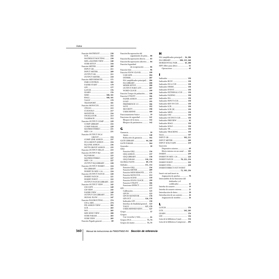 Yamaha PM5D-RHPM5D User Manual | Page 360 / 367