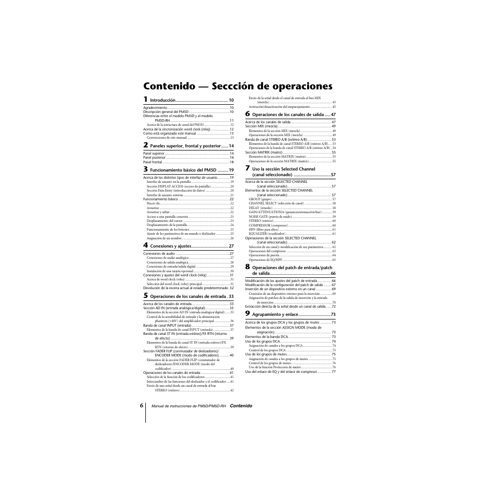 Yamaha PM5D-RHPM5D User Manual | Page 6 / 367