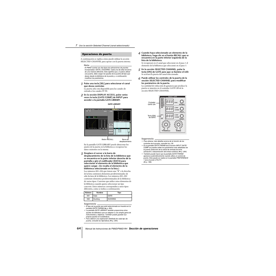 Operaciones de puerta | Yamaha PM5D-RHPM5D User Manual | Page 64 / 367