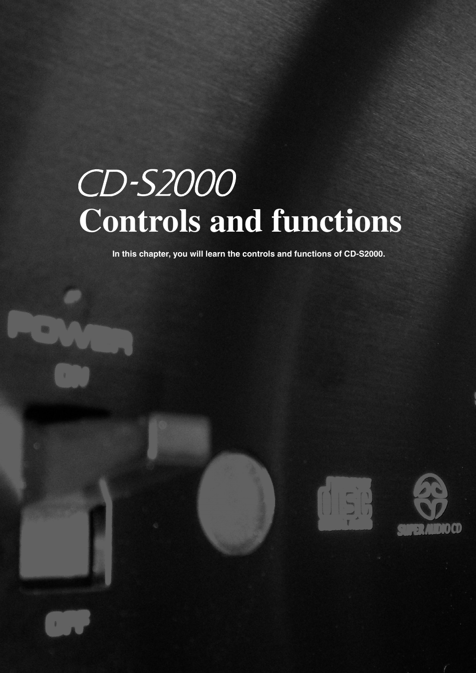 Controls and functions | Yamaha CD-S2000 User Manual | Page 5 / 29