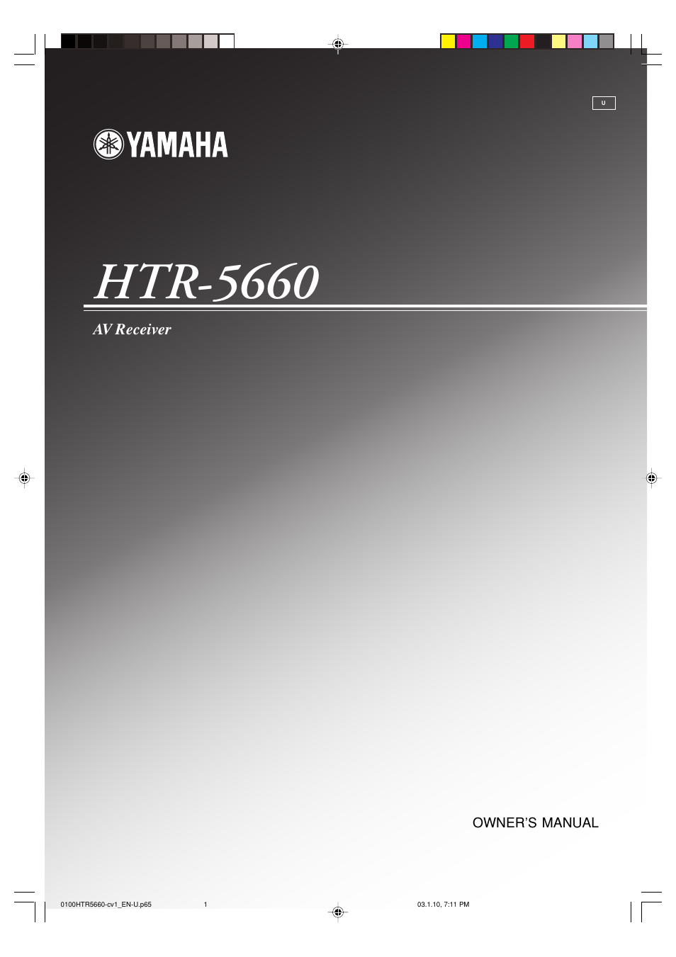 Yamaha HTR-5660 User Manual | 68 pages