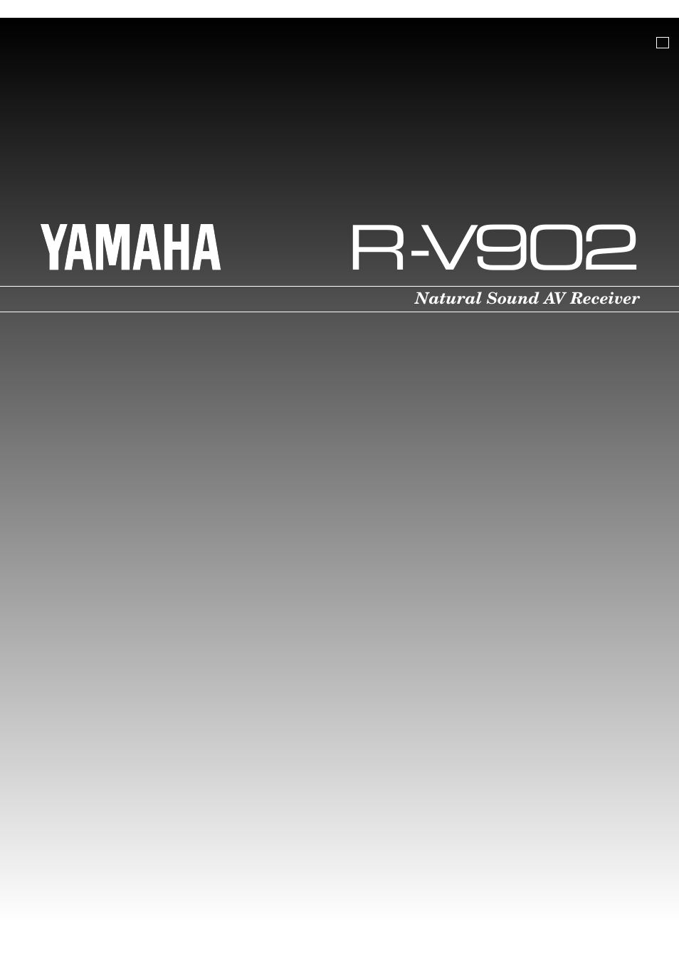 Yamaha R-V902 User Manual | 44 pages