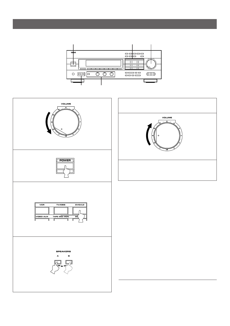 Basic operations | Yamaha R-V902 User Manual | Page 20 / 44
