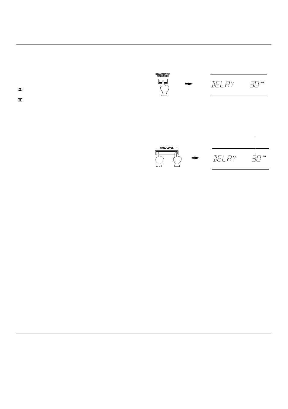 30 adjustment of delay time | Yamaha R-V902 User Manual | Page 30 / 44