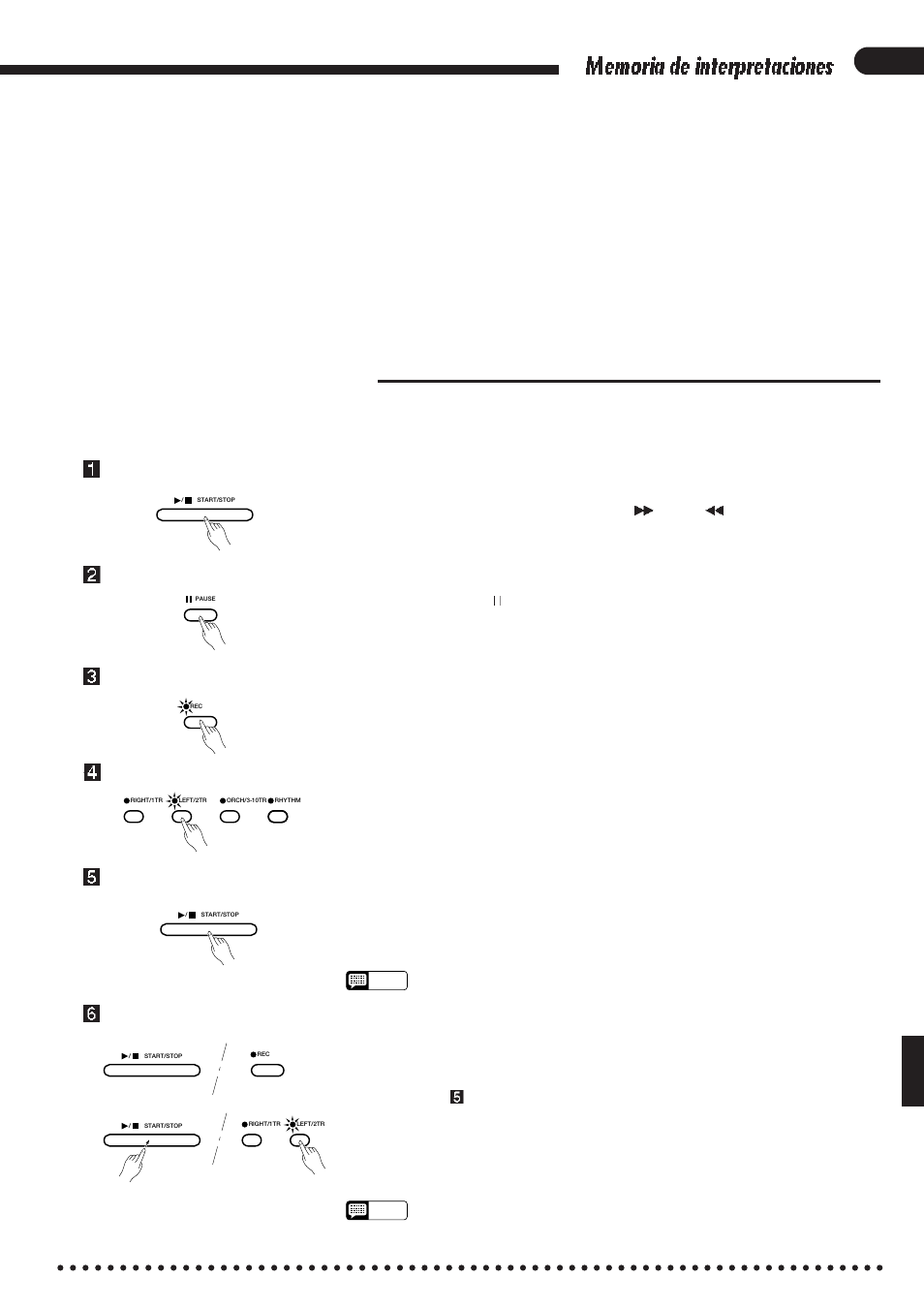 Grabación por inserción | Yamaha CVP-85A User Manual | Page 39 / 76
