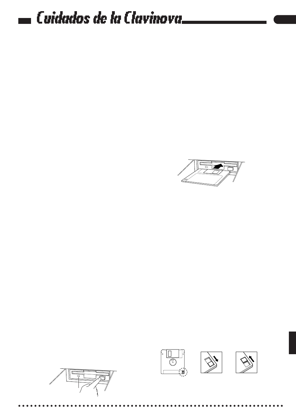 Cuidados de la clavinova | Yamaha CVP-85A User Manual | Page 5 / 76