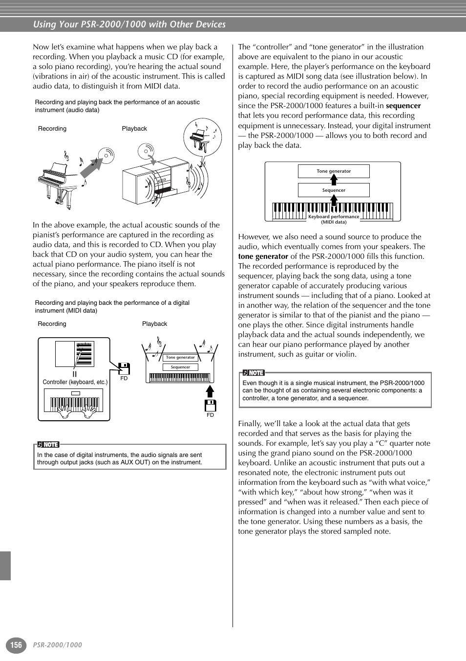 Yamaha PORTATONE PSR-1000 User Manual | Page 156 / 172