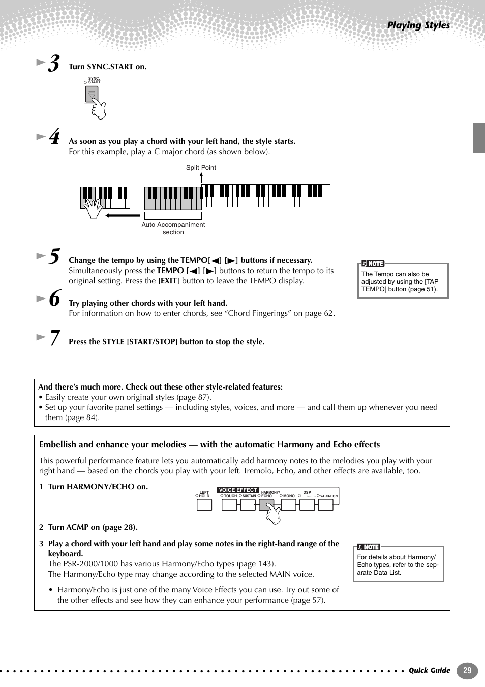 Yamaha PORTATONE PSR-1000 User Manual | Page 29 / 172