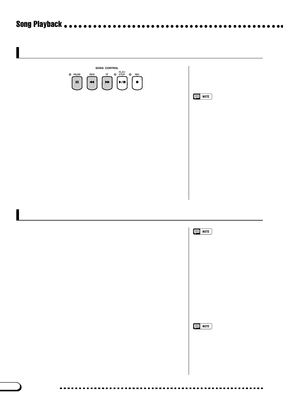 Other playback controls, Playing other types of music data, Song playback | Pause, Rewind and fast forward, About compatible software, Song data recorded on other instruments | Yamaha CVP-109  EN User Manual | Page 124 / 235