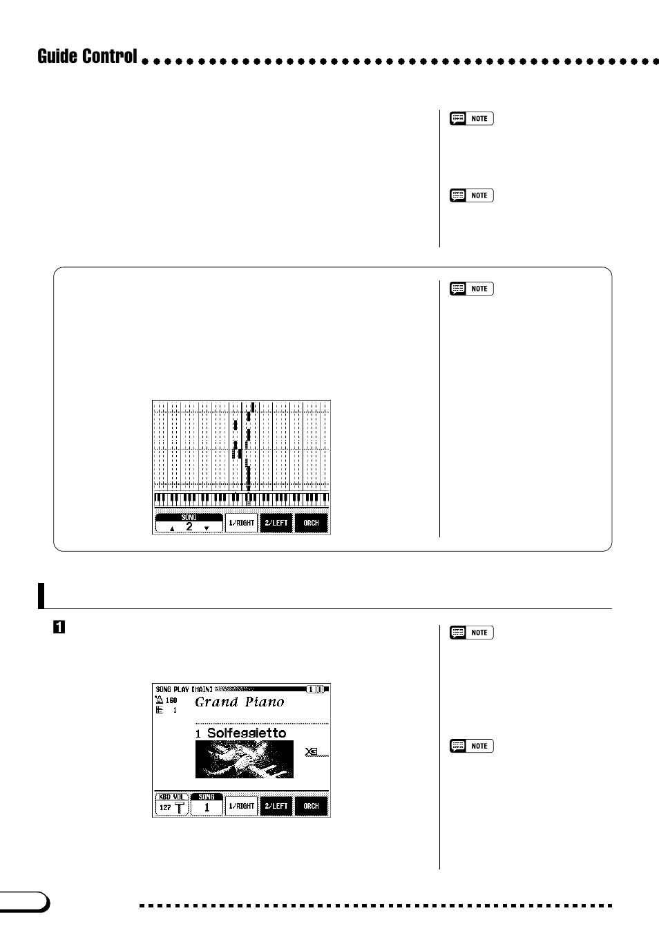 Using the guide function, Guide control, Zset up the desired song for practicing | Yamaha CVP-109  EN User Manual | Page 126 / 235