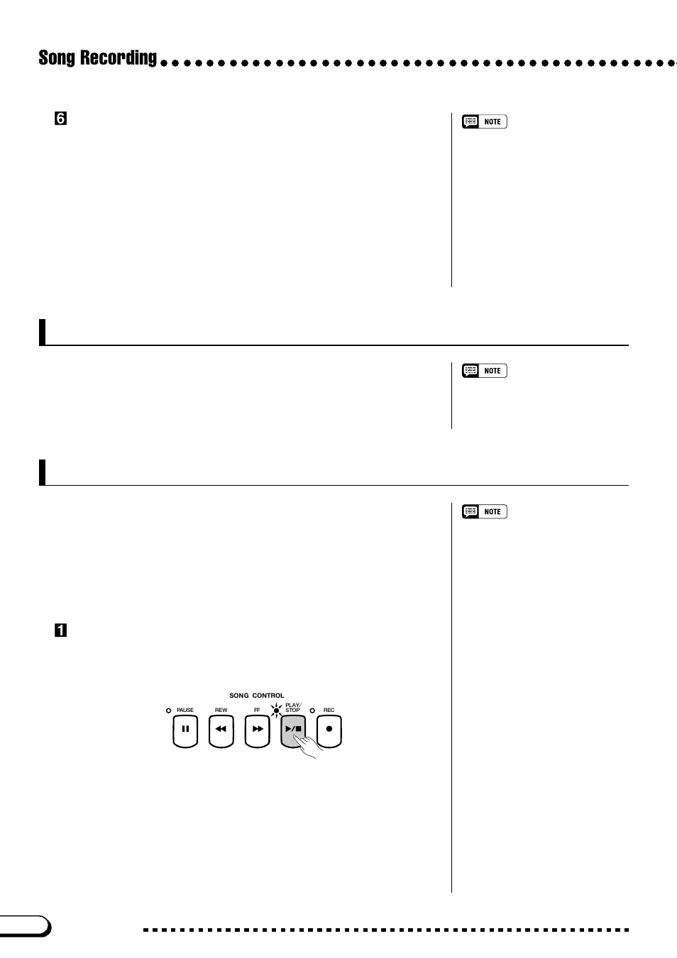 Adding new tracks, Punch-in/out recording, Song recording | Nstop recording, Zplay back the song | Yamaha CVP-109  EN User Manual | Page 138 / 235