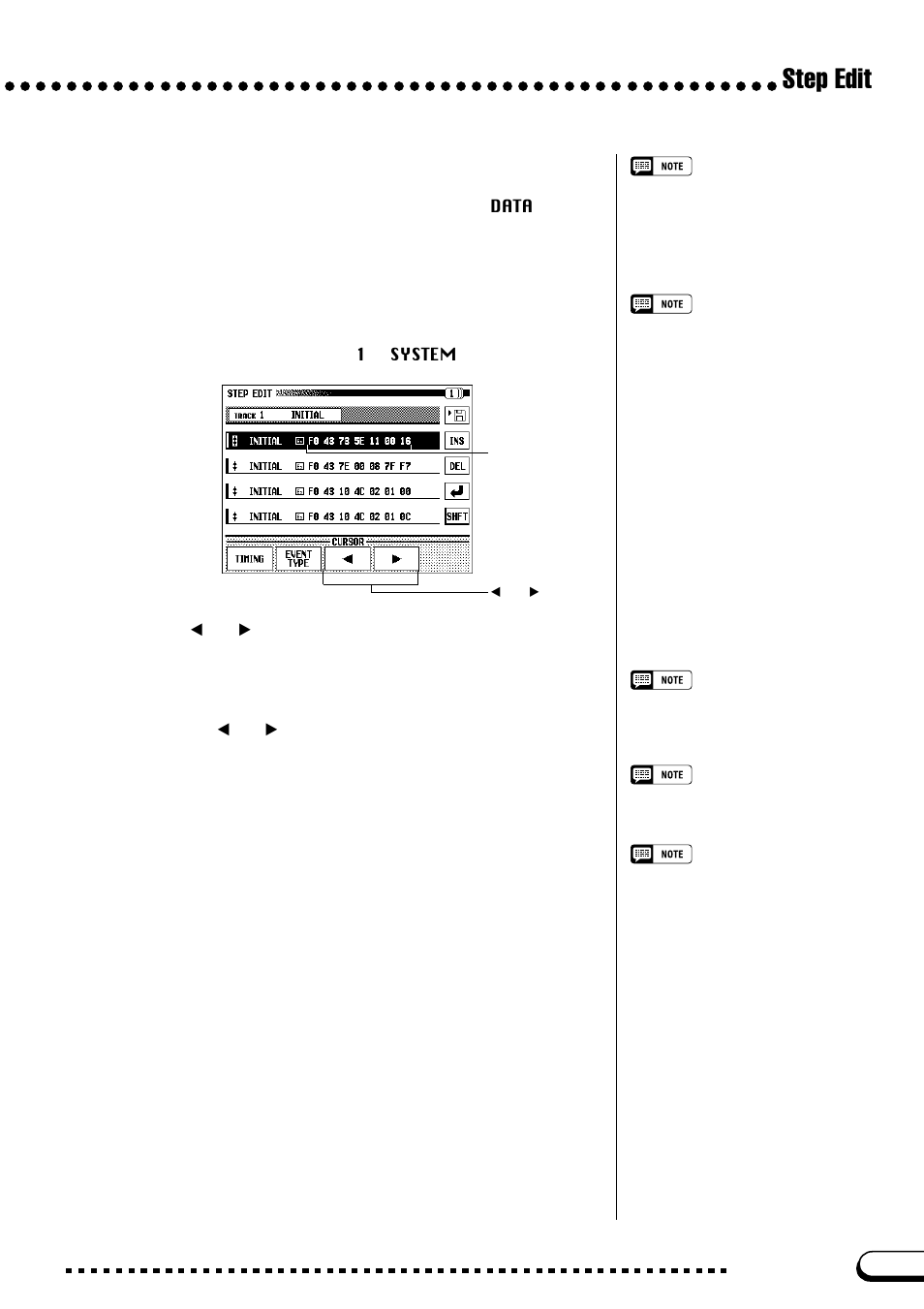 Step edit, Editing system exclusive and meta events | Yamaha CVP-109  EN User Manual | Page 157 / 235