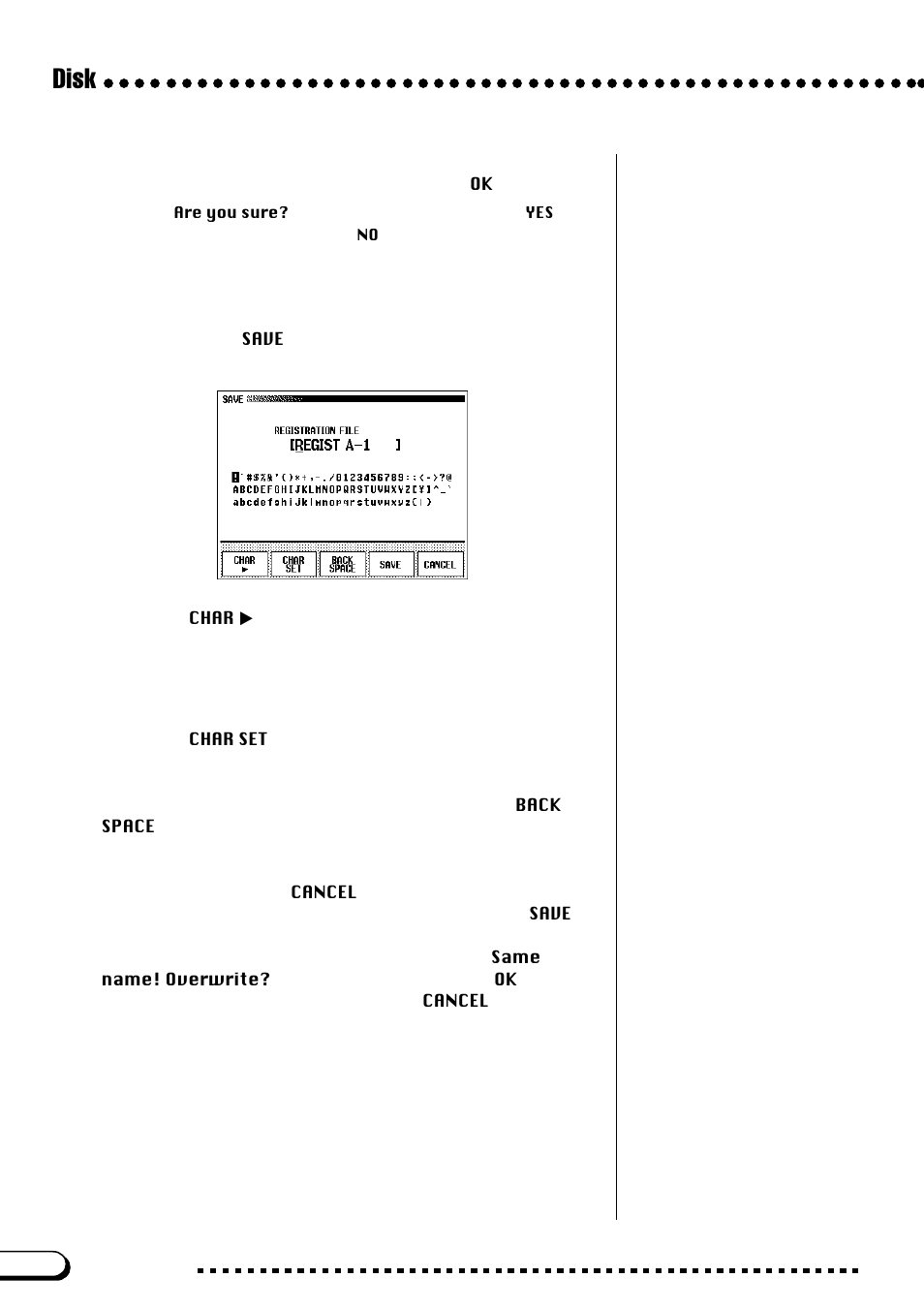 Disk | Yamaha CVP-109  EN User Manual | Page 194 / 235