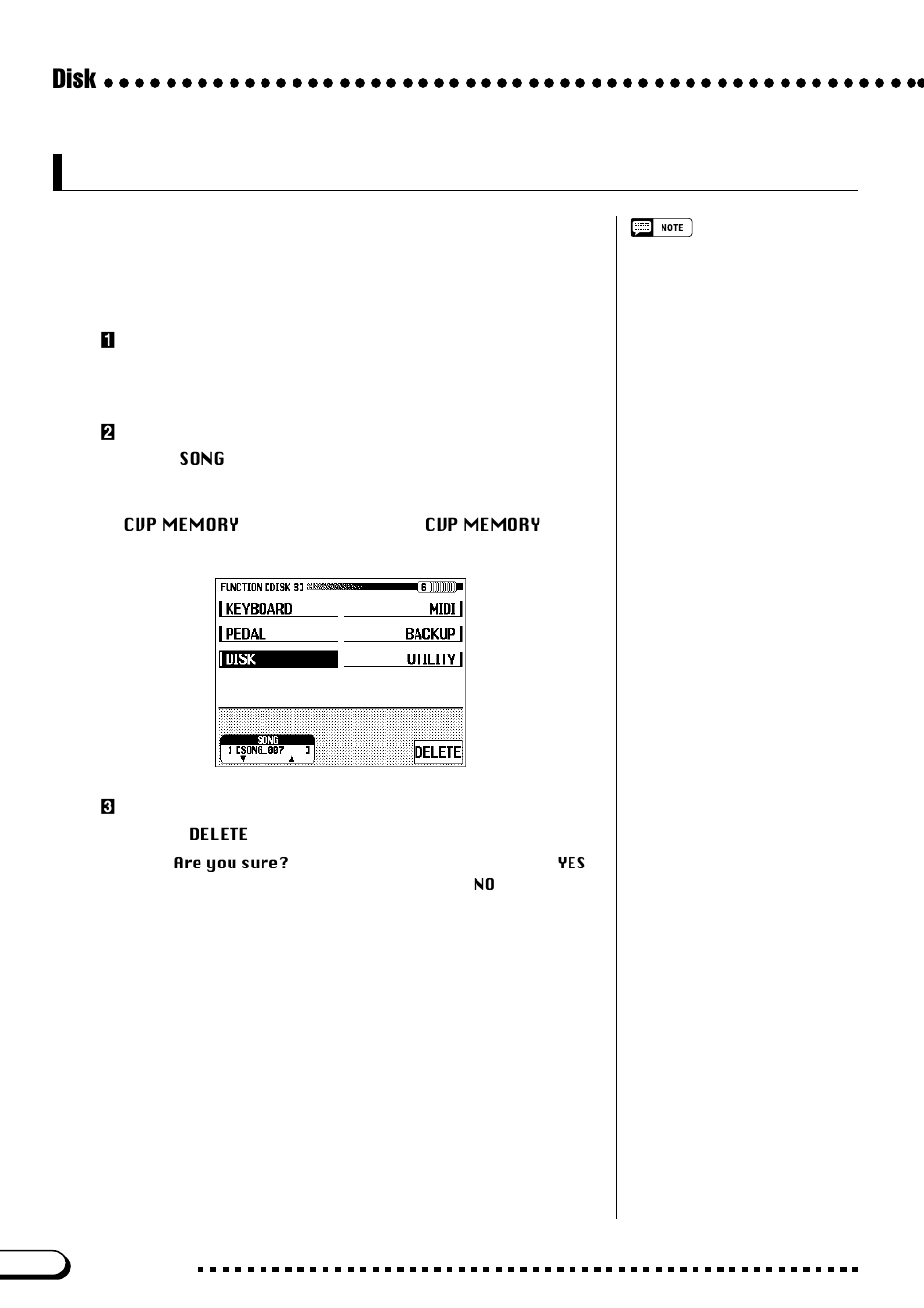 Function [disk 3] display — page 6, Disk | Yamaha CVP-109  EN User Manual | Page 198 / 235