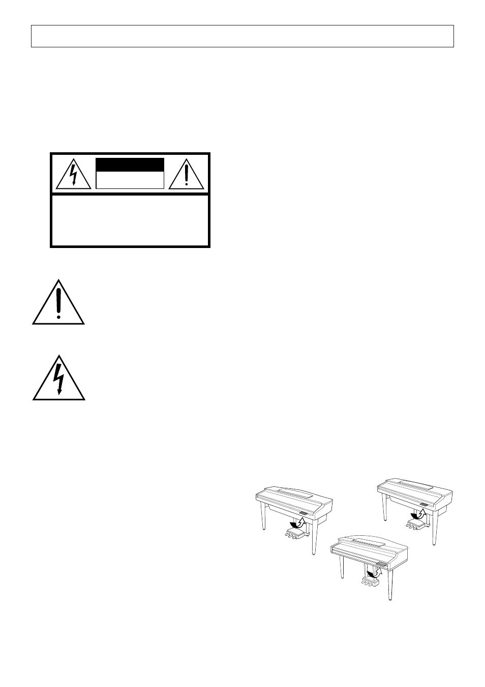 Special message section, Caution | Yamaha CVP-109  EN User Manual | Page 2 / 235