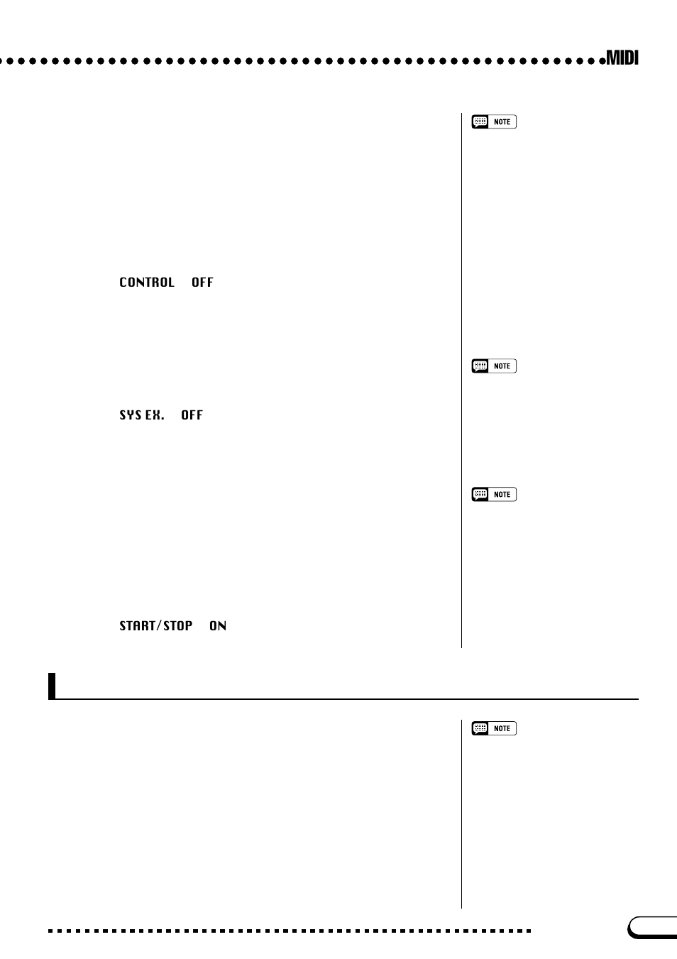 Function [midi 3] display — page 11, Midi, Receive filter | Yamaha CVP-109  EN User Manual | Page 203 / 235