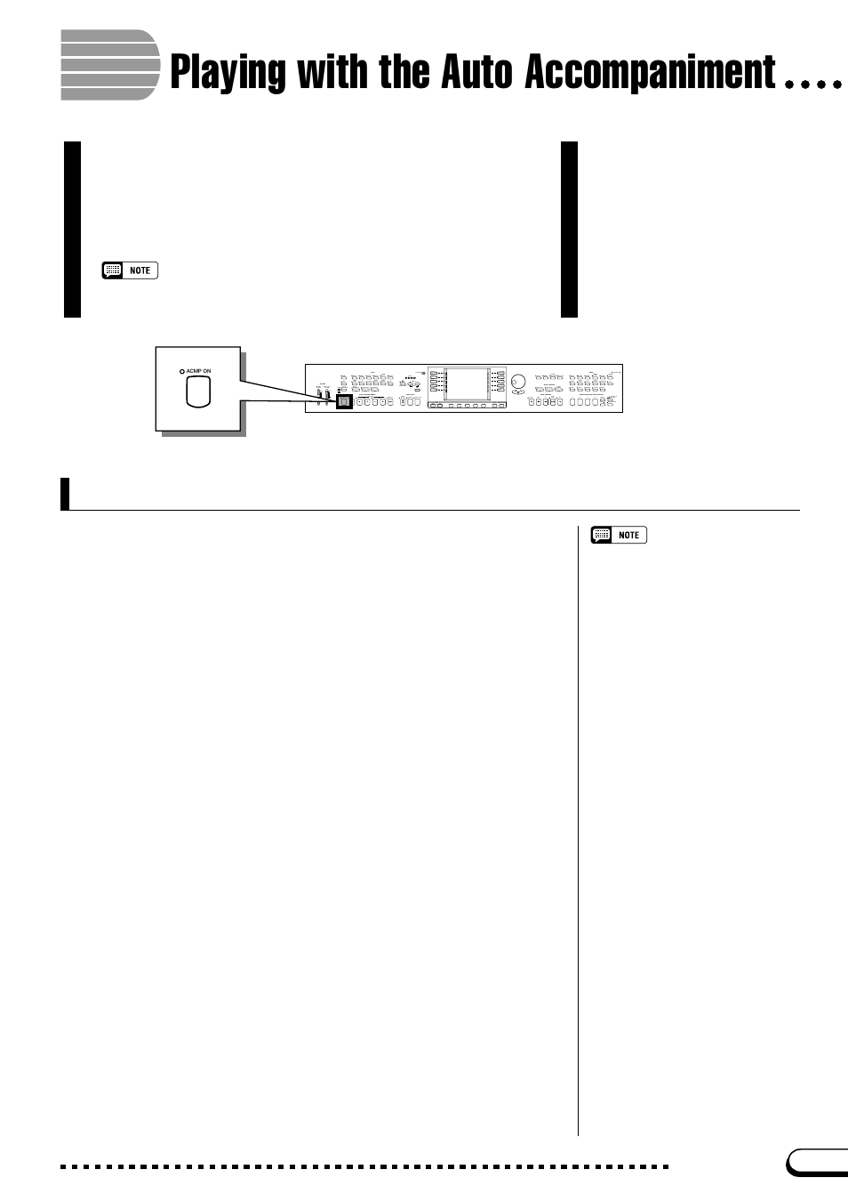 Playing with the auto accompaniment, Using the auto accompaniment | Yamaha CVP-109  EN User Manual | Page 69 / 235