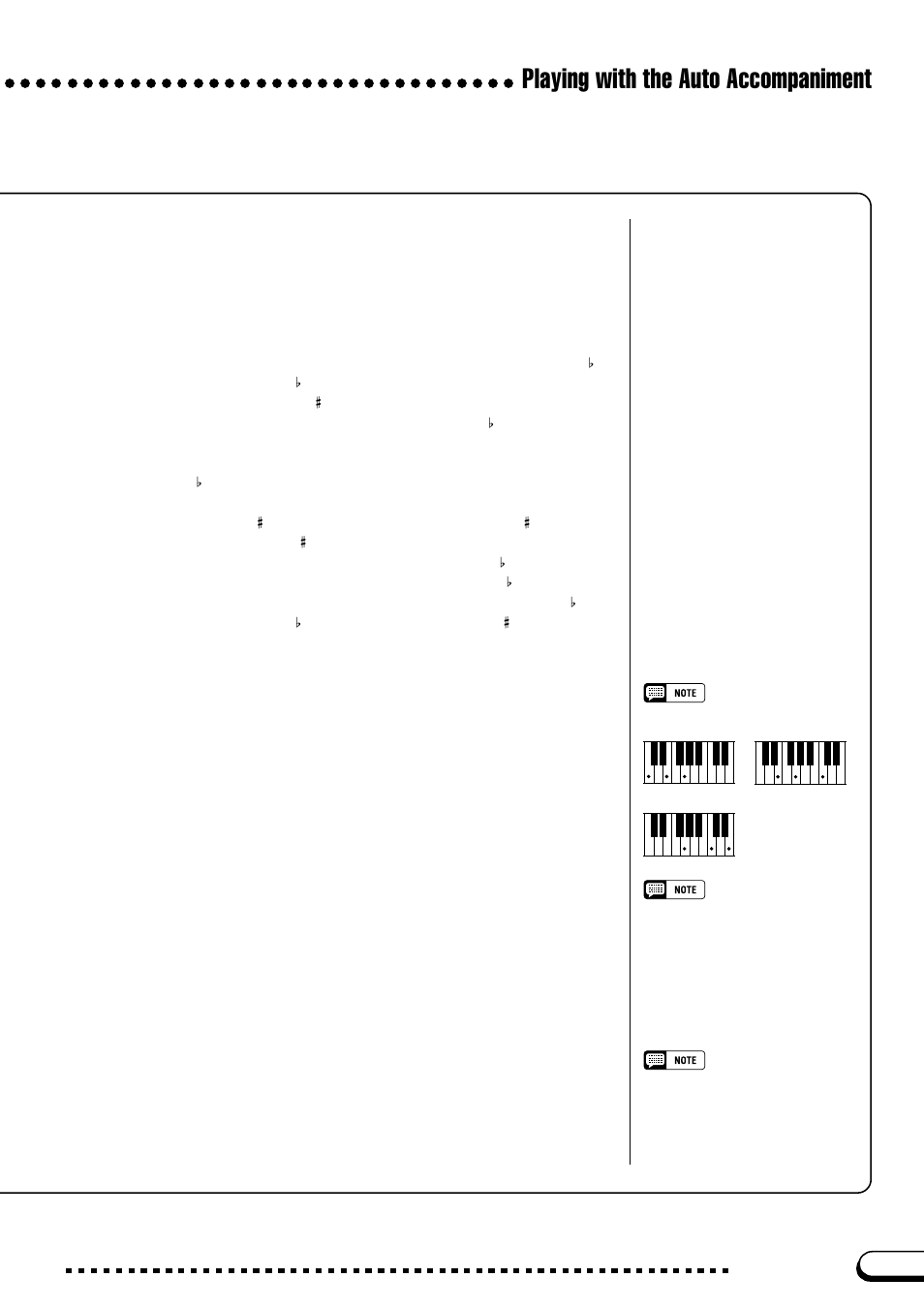 Playing with the auto accompaniment | Yamaha CVP-109  EN User Manual | Page 73 / 235
