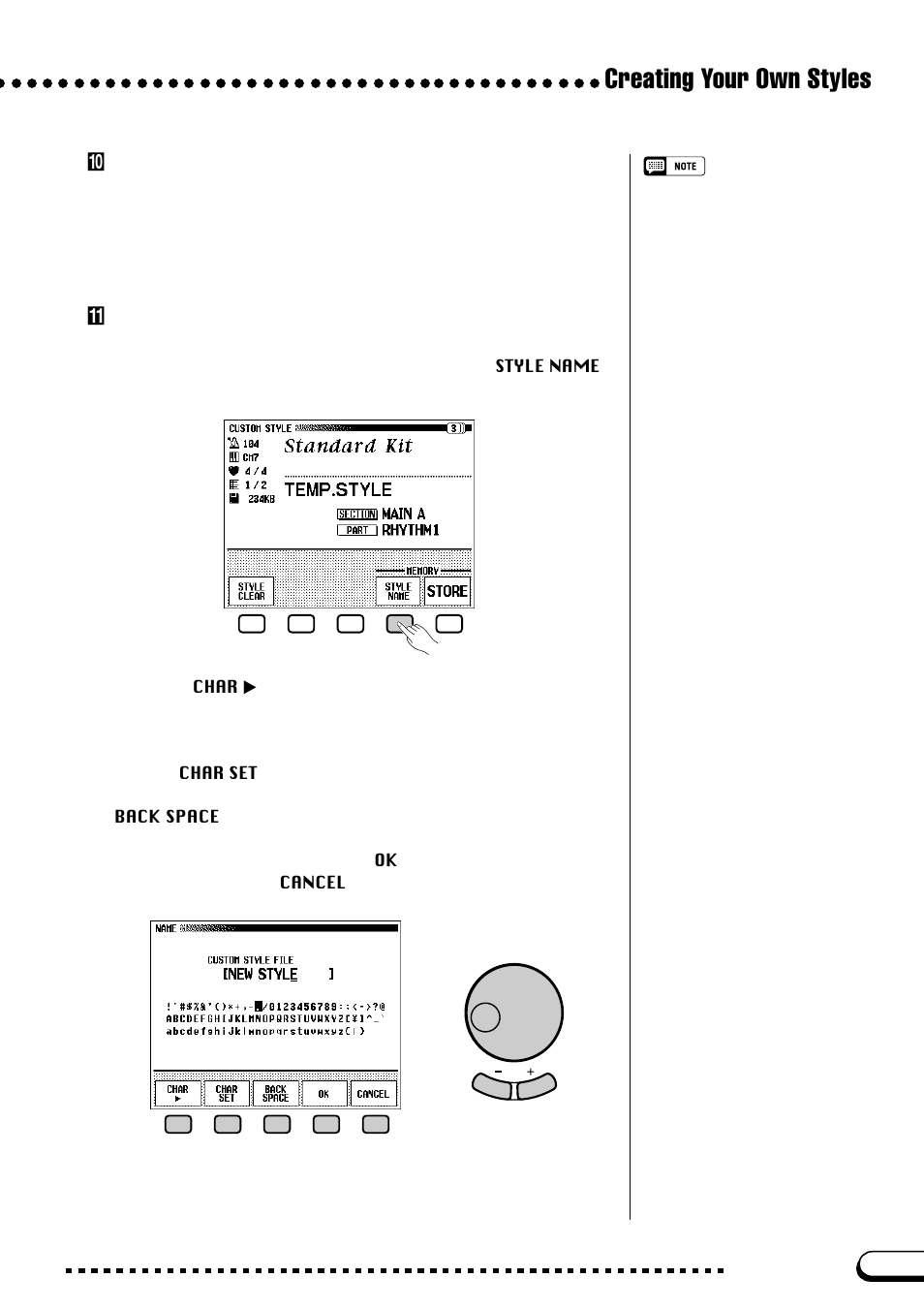 Creating your own styles | Yamaha CVP-109  EN User Manual | Page 97 / 235