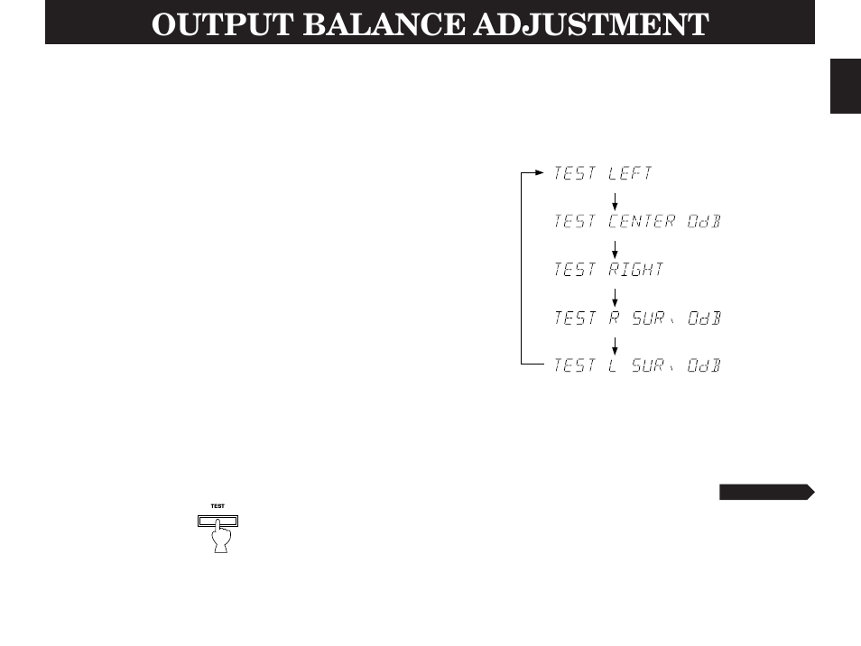 Output balance adjustment | Yamaha DDP-2 User Manual | Page 21 / 31