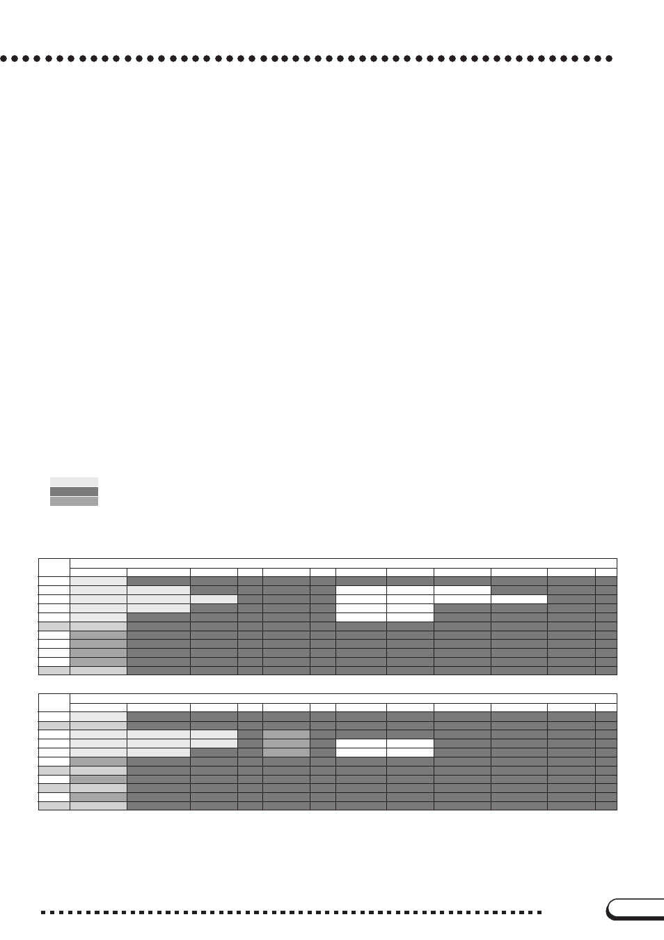 Table 1-8, Table 1-9 > effect type list | Yamaha CVP-200 User Manual | Page 41 / 75