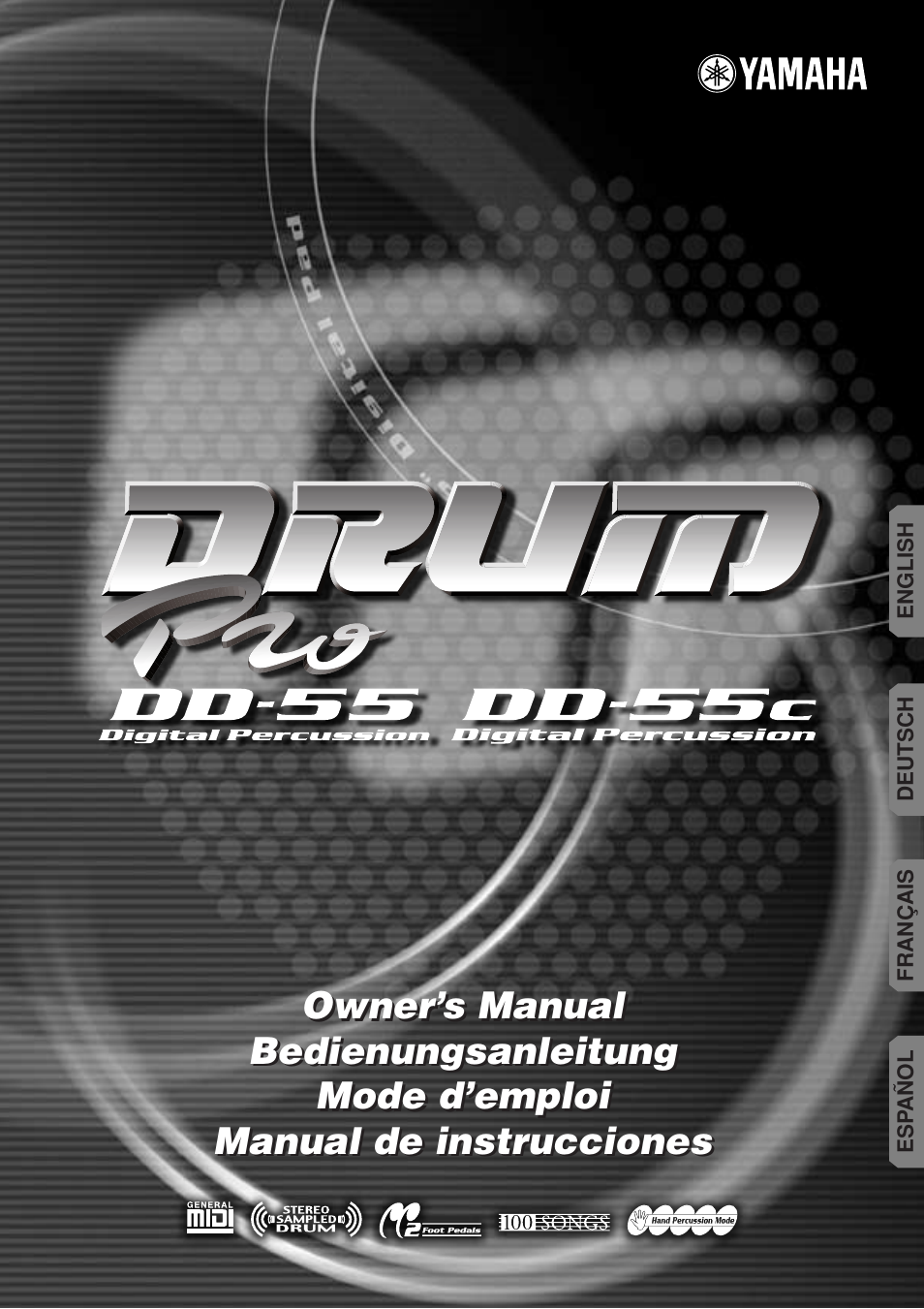 Yamaha DRUM PW DD-55C User Manual | 46 pages