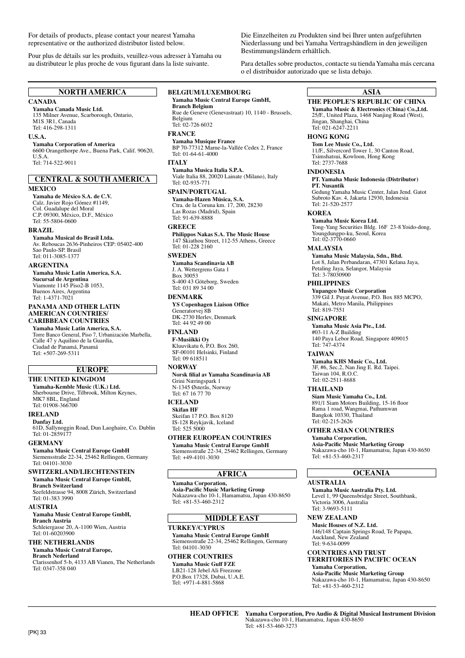 Yamaha DRUM PW DD-55C User Manual | Page 45 / 46
