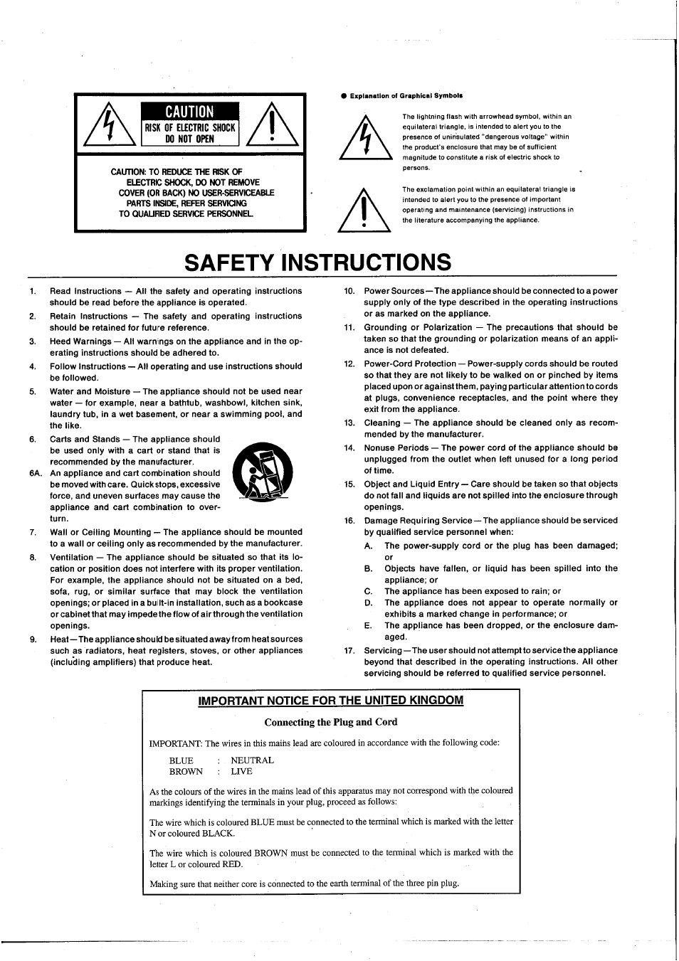 Safety instructions | Yamaha MS20S User Manual | Page 2 / 20