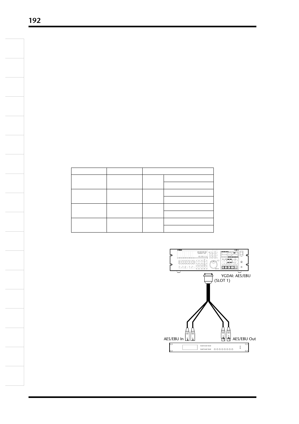 デュアルaes/ebuモードの使用 | Yamaha D24 User Manual | Page 192 / 217