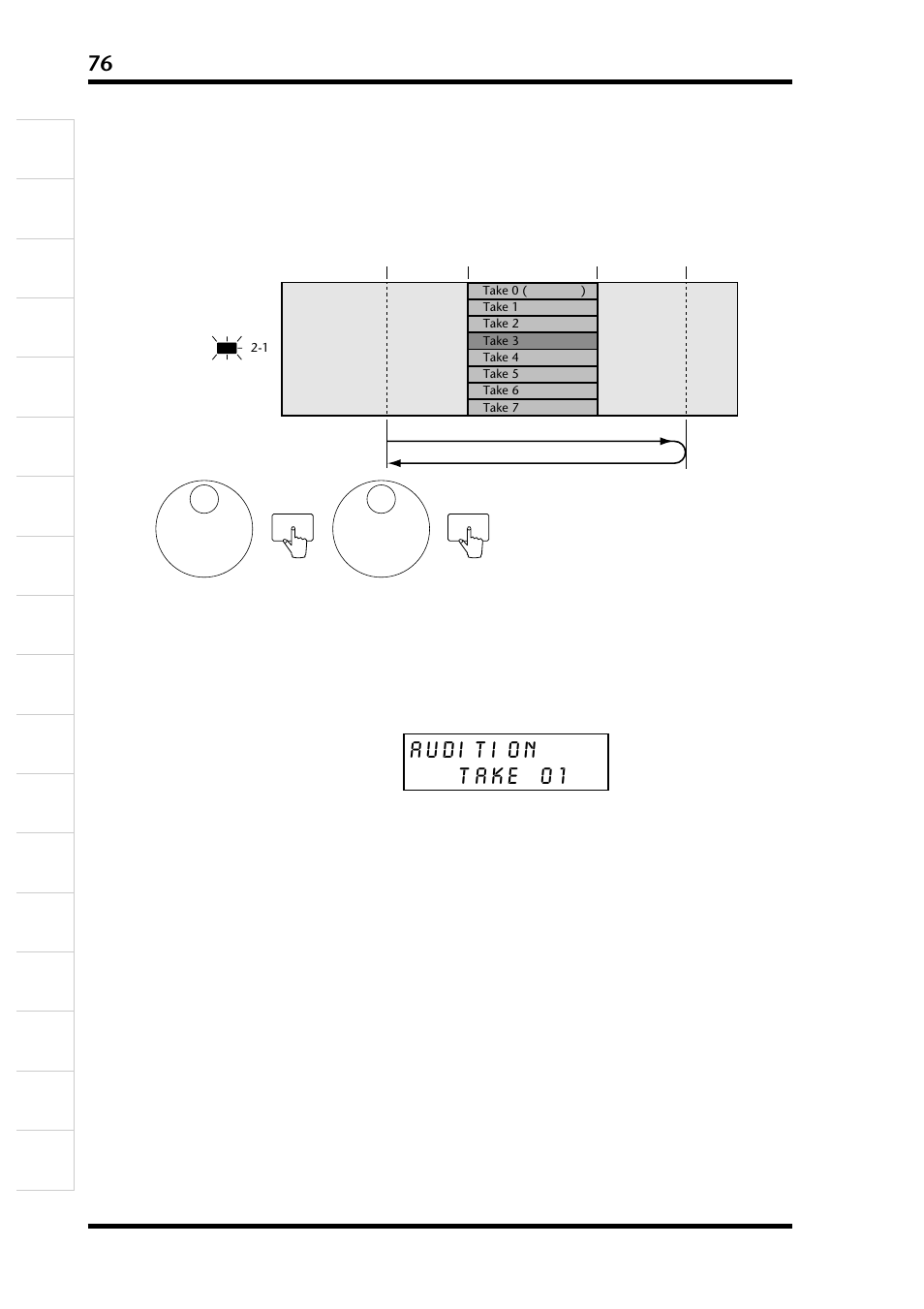 テイクの試聴 | Yamaha D24 User Manual | Page 81 / 217