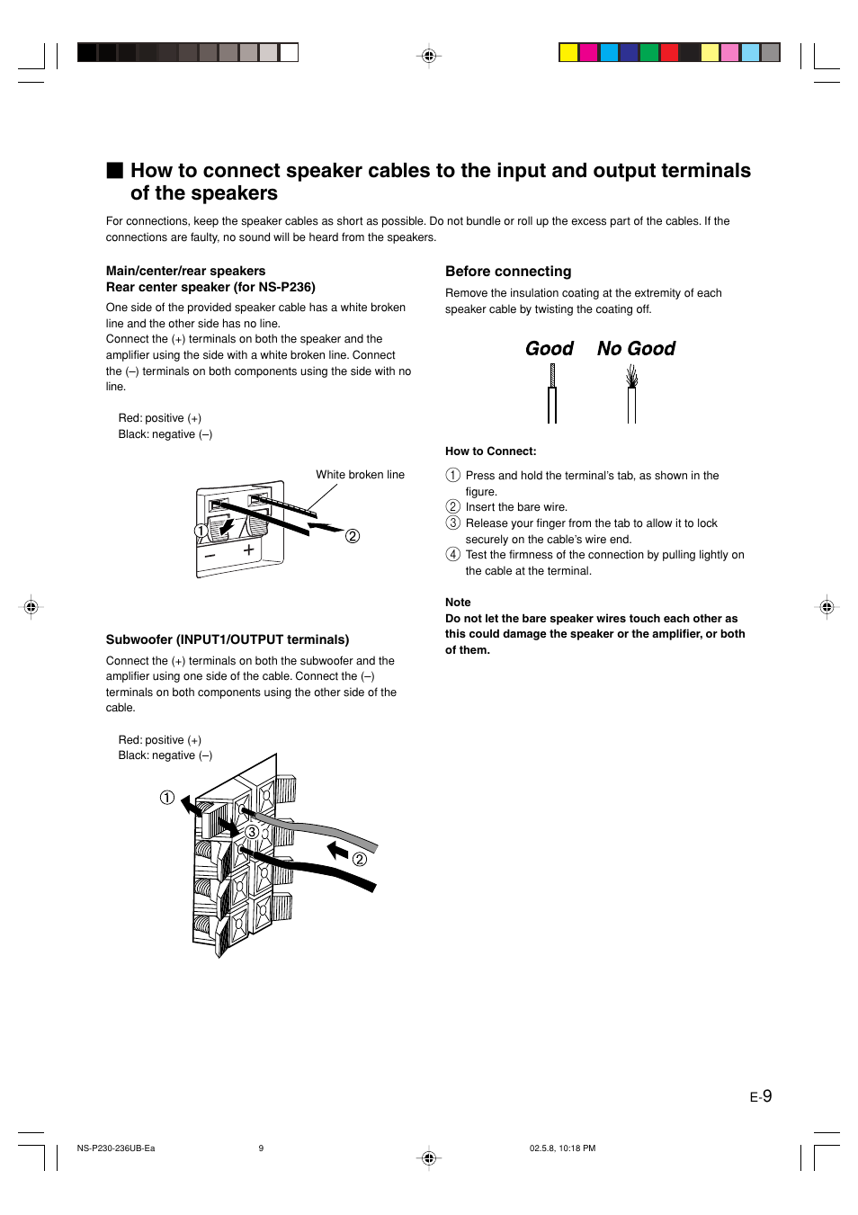 Yamaha NS-P230 User Manual | Page 13 / 20