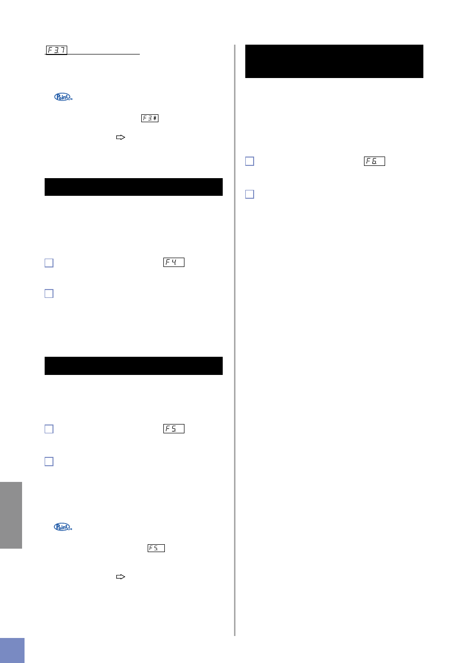 F4.左ペダル機能の設定, F5.メトロノーム音量の設定, F6.ピアノ50 曲のパート再生off 時の 音量設定 | Yamaha J-5000 User Manual | Page 34 / 60