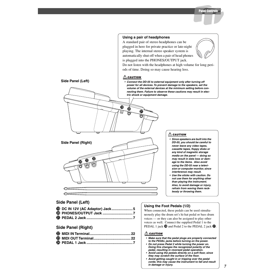 Yamaha DD-55C User Manual | Page 7 / 47